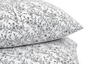 Наволочка 70x70 Ecotton Фланель Бело-чёрный SB-207274/2