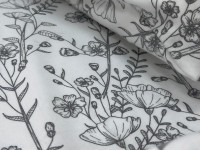Наволочка 70x70 Ecotton Фланель Біло-чорний SB-207274/2
