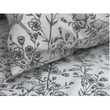 Наволочка 70x70 Ecotton Фланель Біло-чорний SB-207274/2