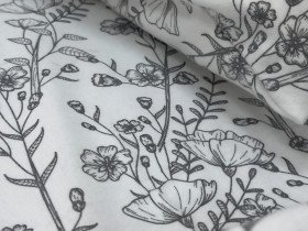 Наволочка 70x70 Ecotton Фланель Бело-чёрный SB-207274/2