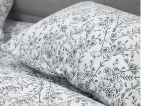 Наволочка 70x70 Ecotton Фланель Бело-чёрный SB-207274/2