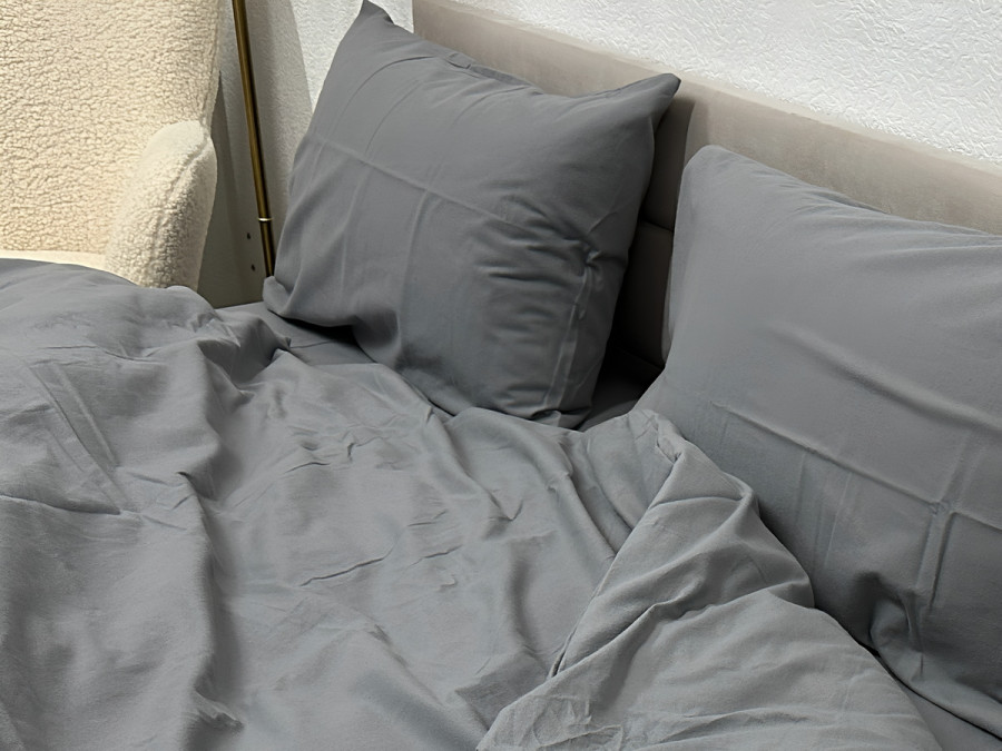 Наволочка 70x70 Ecotton фланель Серый SB-148