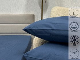 Наволочка 50x70 Ecotton Фланель Голубой SB-199