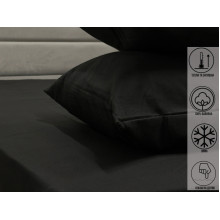 Наволочка 70x70 Ecotton Фланель Черный SB-184