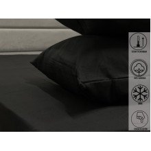 Наволочка 70x70 Ecotton Фланель Черный SB-184