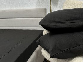 Наволочка 70x70 Ecotton Фланель Черный SB-184