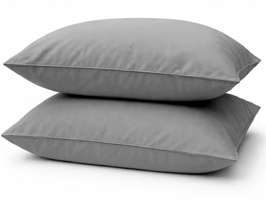 Наволочка 70x70 Ecotton Фланель Сірий SB-148