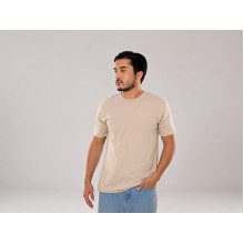 Unisex cotton T-shirt, size M, beige