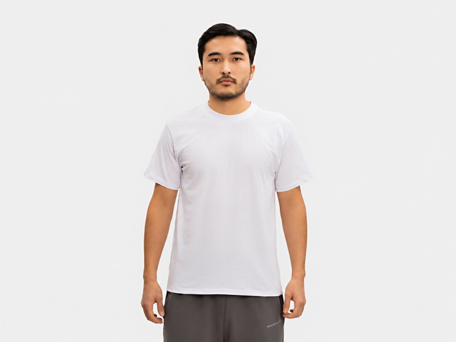 Unisex cotton T-shirt, size XXL, white
