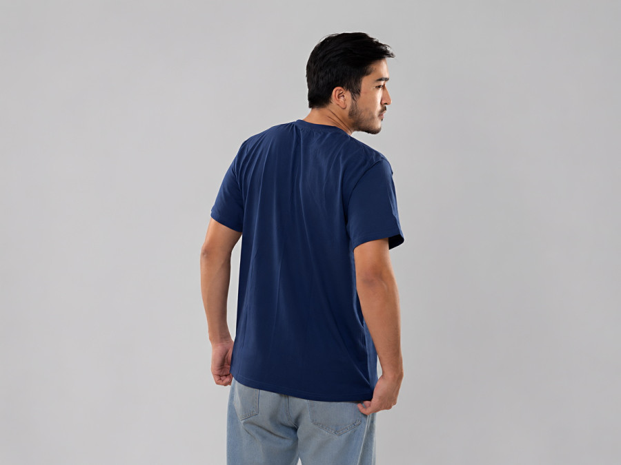 Unisex cotton T-shirt, size XL, blue