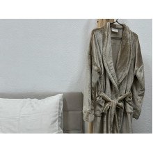 XXL Beige Bathrobe
