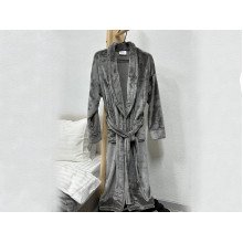 S-M Grey Bathrobe 4478