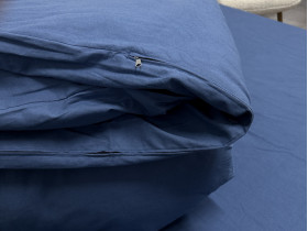 Підковдра Євро Ecotton Фланель Блакитний SB-199