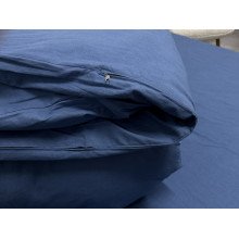 Пододеяльник Двуспальный Ecotton Фланель Голубой SB-199