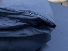 Підковдра Півтораспальна Ecotton Фланель Блакитна SB-199
