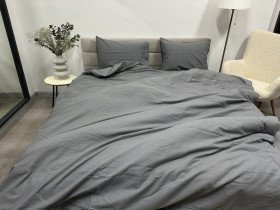 Підковдра Євро Ecotton Фланель Сірий SB-148