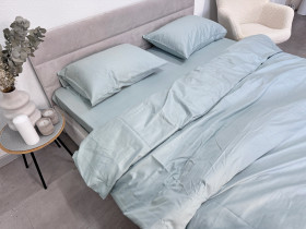 Підковдра 210x220 Ecotton Сатин Aqua Grey 15-5205