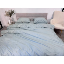 Пододеяльник 210x220 Ecotton Сатин Aqua Grey 15-5205