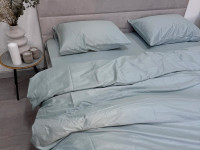 Пододеяльник 150x215 Ecotton Сатин Aqua Grey 15-5205