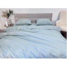 Пододеяльник 180x215 Ecotton Сатин Aqua Grey 15-5205