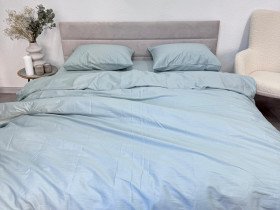 Підковдра 210x220 Ecotton Сатин Aqua Grey 15-5205
