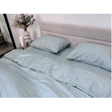 Пододеяльник 180x215 Ecotton Сатин Aqua Grey 15-5205