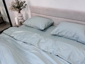 Підковдра 210x220 Ecotton Сатин Aqua Grey 15-5205