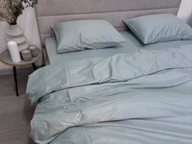 Пододеяльник 150x215 Ecotton Сатин Aqua Grey 15-5205