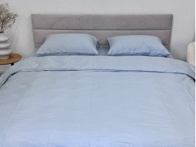 Підковдра 210x220 Ecotton Сатин Блакитний Pearl 14-4206