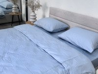 Пододеяльник 180x215 Ecotton Сатин Голубой Pearl 14-4206