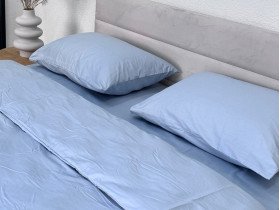 Пододеяльник 180x215 Ecotton Сатин Голубой Pearl 14-4206