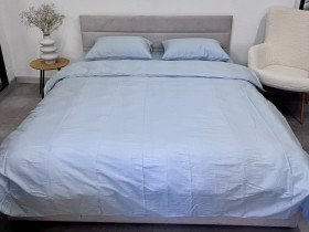 Підковдра 210x220 Ecotton Сатин Блакитний Pearl 14-4206