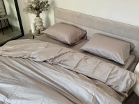 Пододеяльник 180x215 Ecotton Сатин Chateau Grey 15-4503