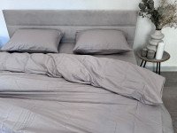 Підковдра 180x215 Ecotton Сатин Chateau Grey 15-4503