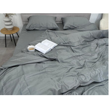 Пододеяльник 210x200 Ecotton Сатин Серый Natural 17-4402
