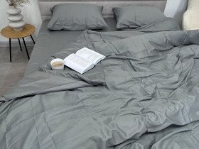 Пододеяльник 210x200 Ecotton Сатин Серый Natural 17-4402