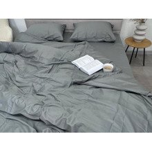 Пододеяльник 150x215 Ecotton Сатин Серый Natural 17-4402