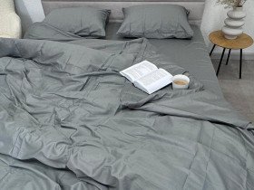 Пододеяльник 150x215 Ecotton Сатин Серый Natural 17-4402
