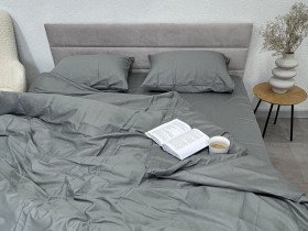 Пододеяльник 210x200 Ecotton Сатин Серый Natural 17-4402