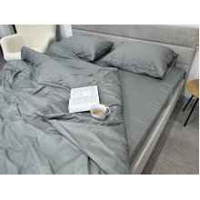 Пододеяльник 150x215 Ecotton Сатин Серый Natural 17-4402