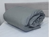 Пододеяльник 210x200 Ecotton Сатин Серый Natural 17-4402