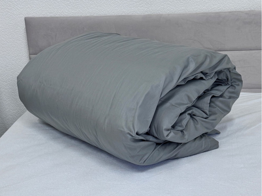 Пододеяльник 210x200 Ecotton Сатин Серый Natural 17-4402