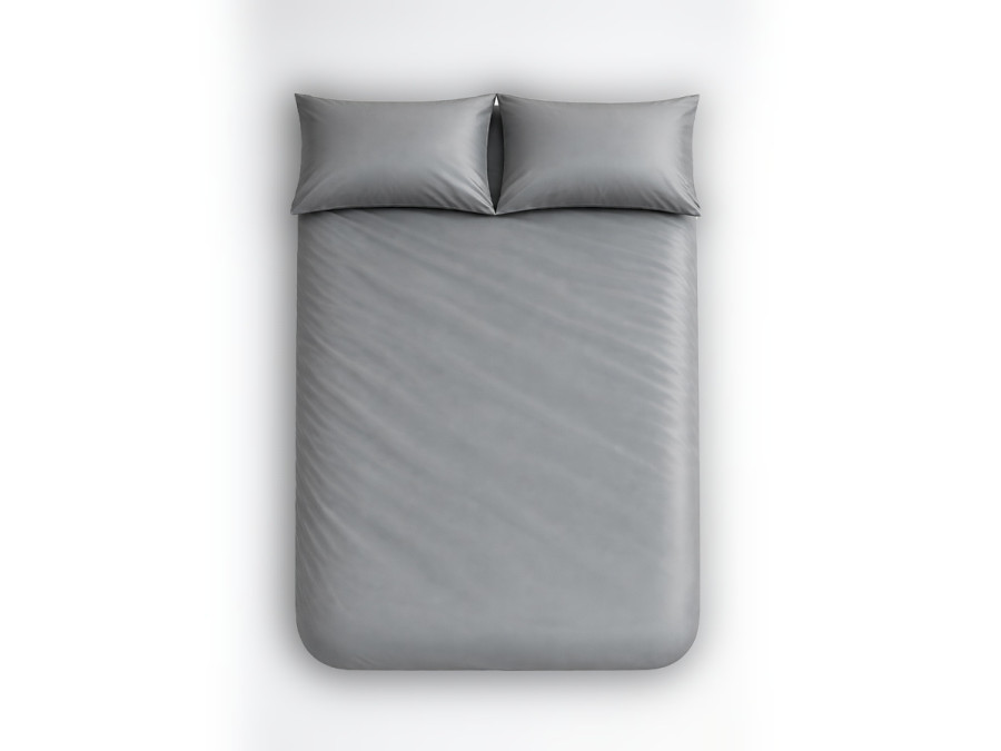 Пододеяльник 150x215 Ecotton Сатин Серый Natural 17-4402