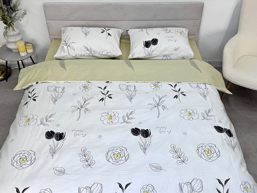 Duvet cover 150x215 satin Ecotton 24303