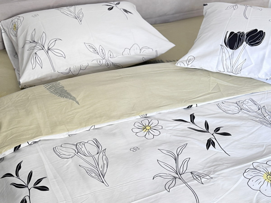 Duvet cover 150x215 satin Ecotton 24303