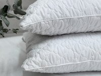 Чехол для подушки 50x70 Полисатин Белый стеганый