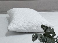 Чехол для подушки 50x70 Полисатин Белый стеганый