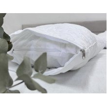Чехол для подушки 40x60 Полисатин Белый стеганый