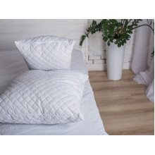 Подушка 40x60 Ecotton Холофайбер Ranforce Серый 10-0090