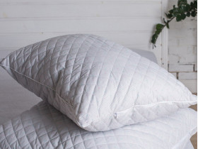 Подушка 40x60 Ecotton Холофайбер Ranforce Серый 10-0090